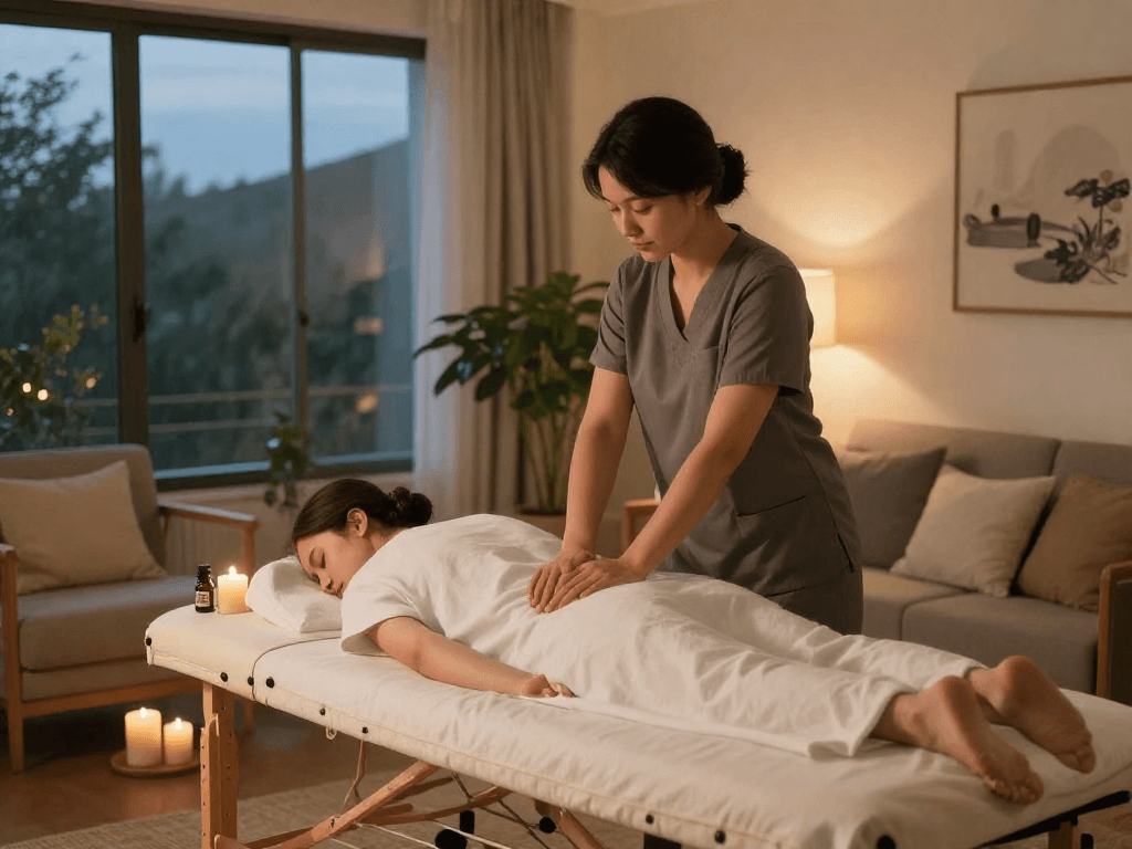 Enjoy a serene 영등포출장안마 experience in a calming home environment with a professional therapist.