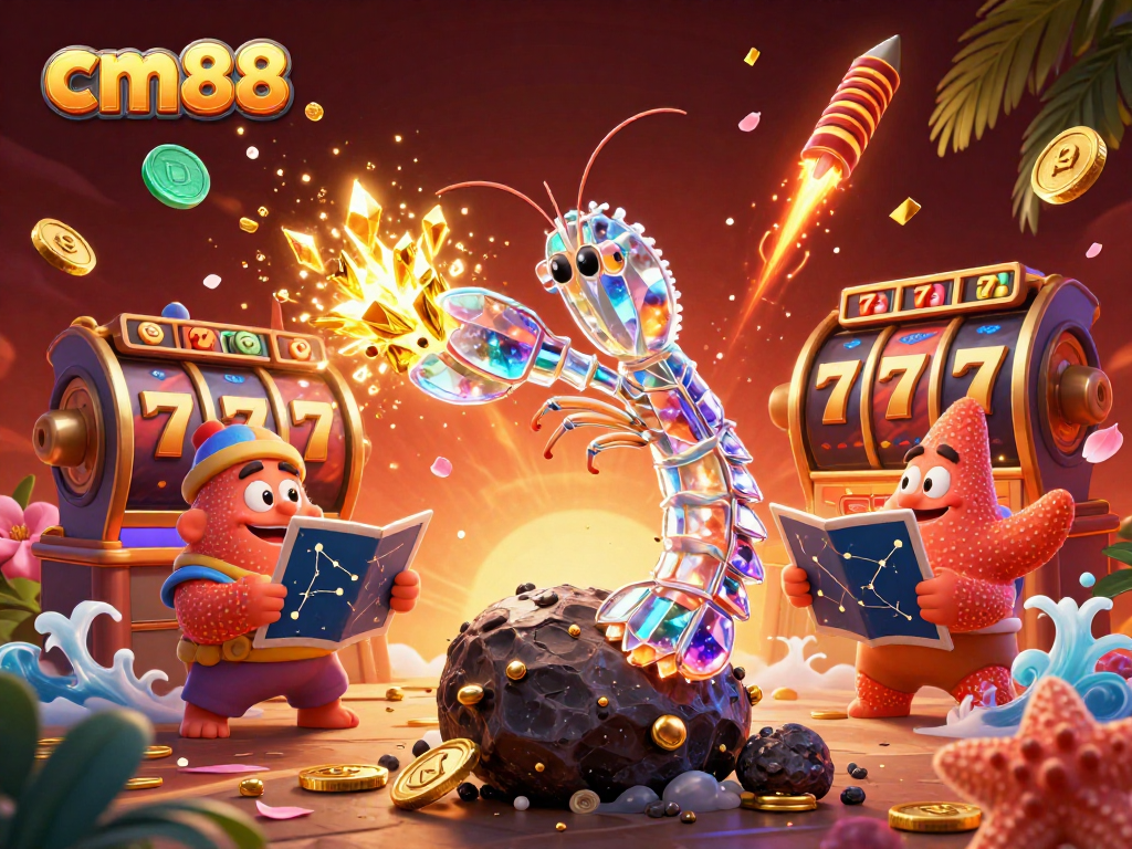 Engage with cm88's thrilling casino adventure featuring 3D galactic samurai and vibrant slot elements.