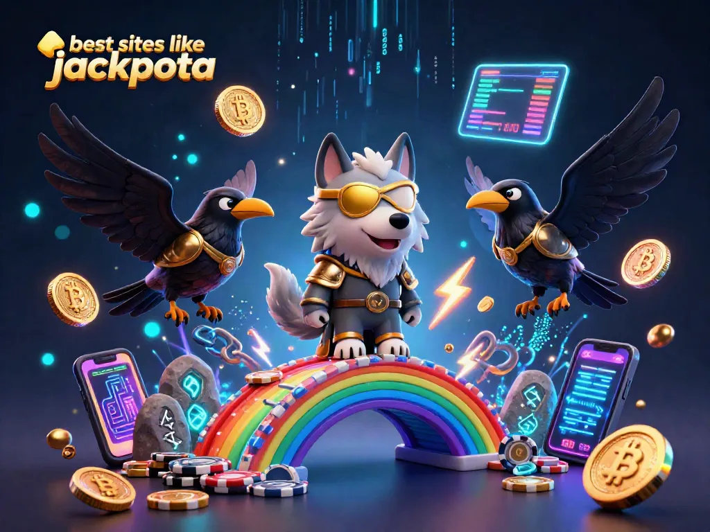 Engage with the best sites like jackpota for thrilling casino gameplay with vibrant 3D illustration.