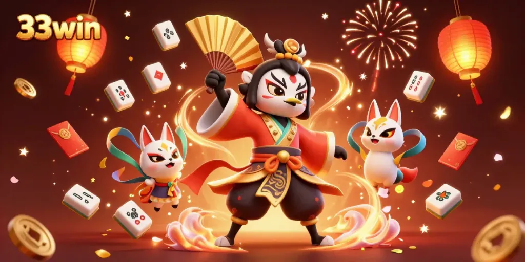 Experience exciting games at 33win with unique characters and vibrant visuals for online casino entertainment.