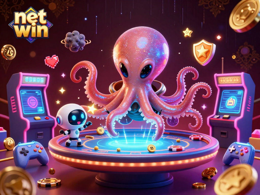 Experience net win with a thrilling alien-themed poker showdown featuring vibrant gaming elements.