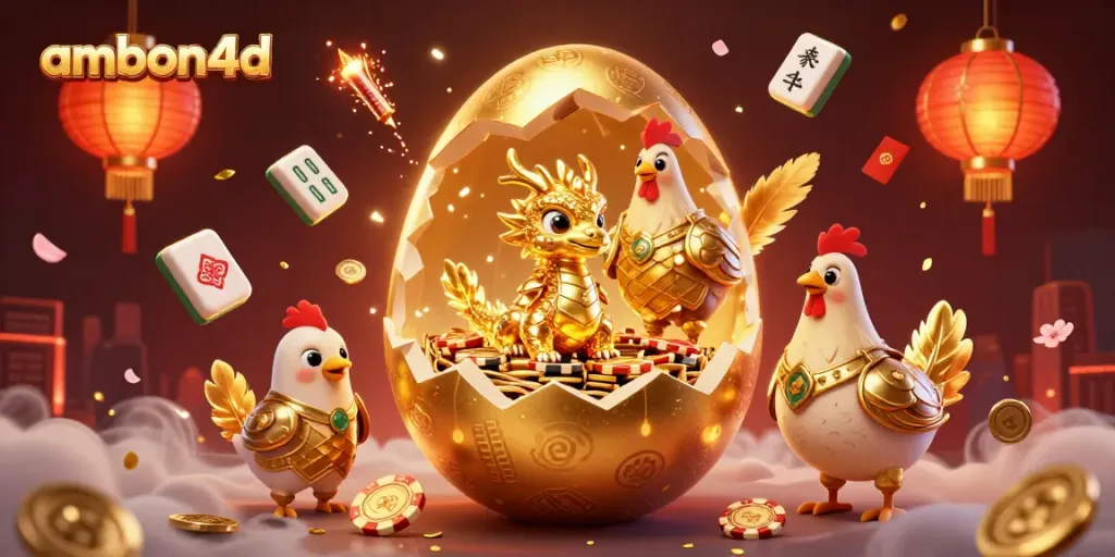 Experience winning moments at ambon4d with a golden dragon and vibrant casino elements.