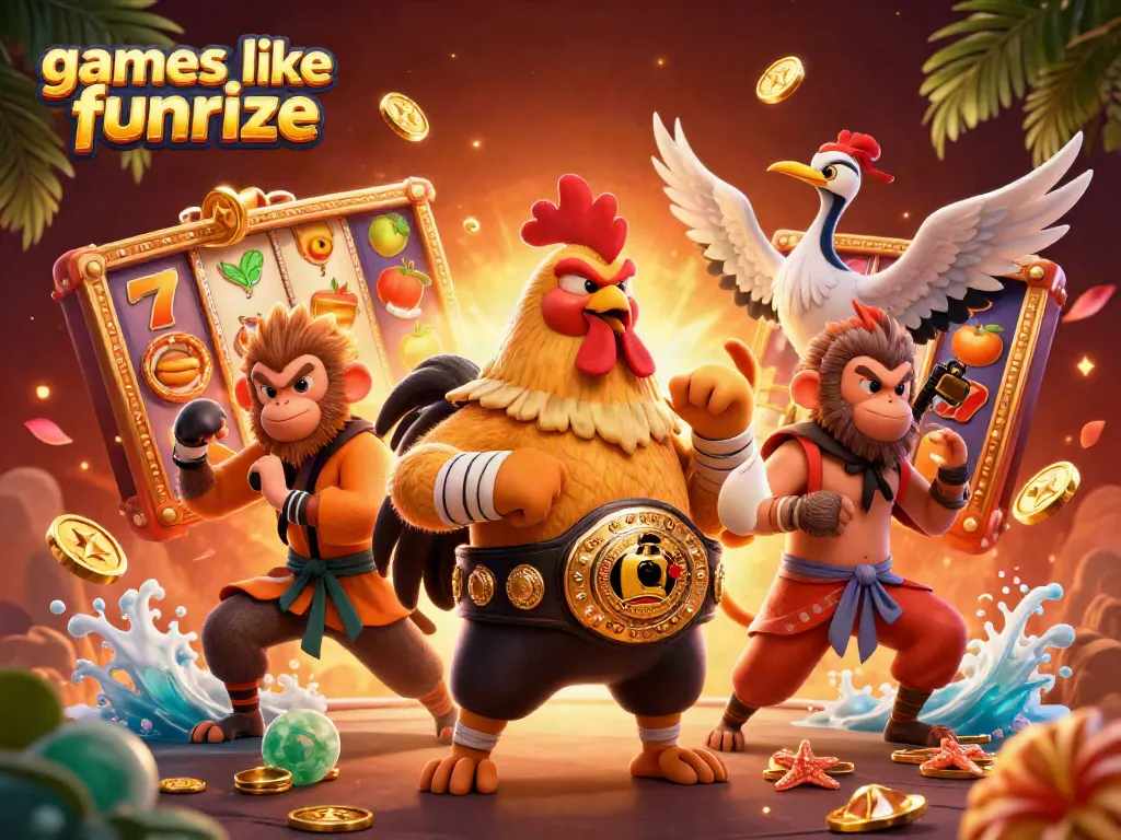 Win big at games like Funrize with thrilling slots and colorful casino elements!