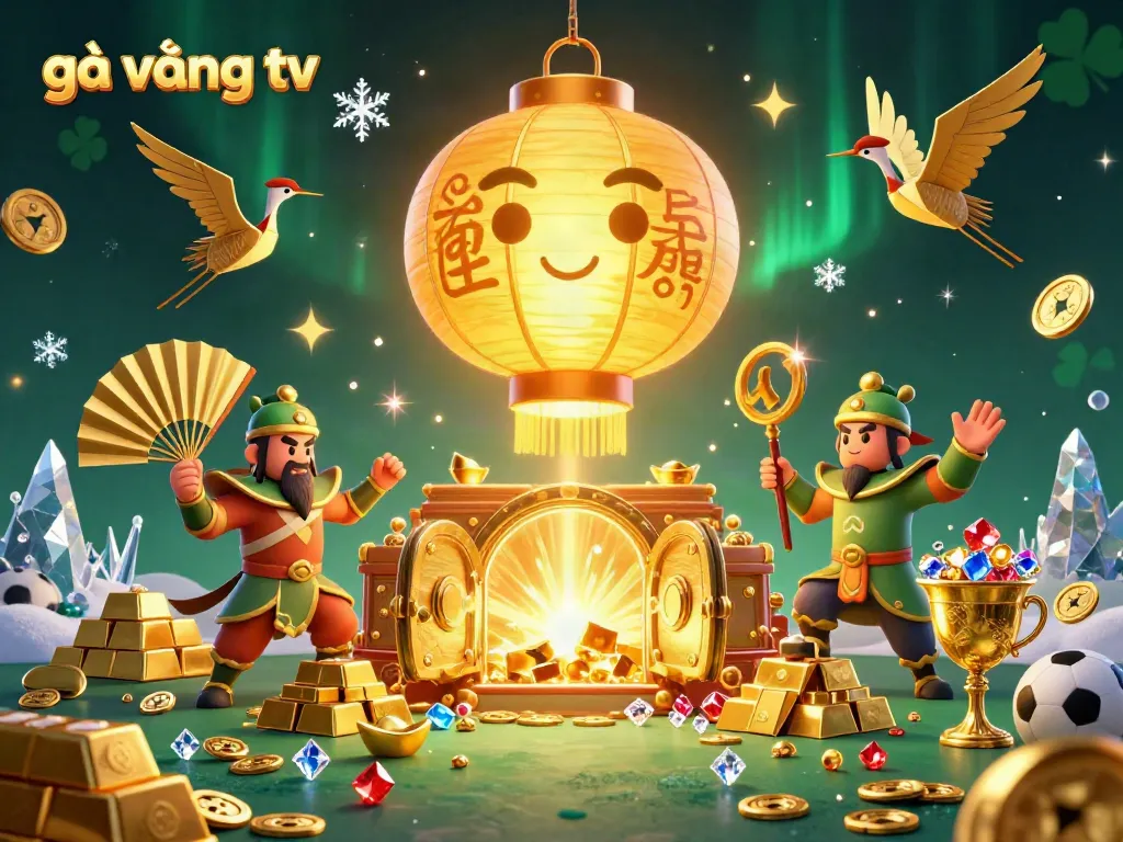 Join the excitement of gà vàng tv with a dynamic casino scene filled with gold and fortune.
