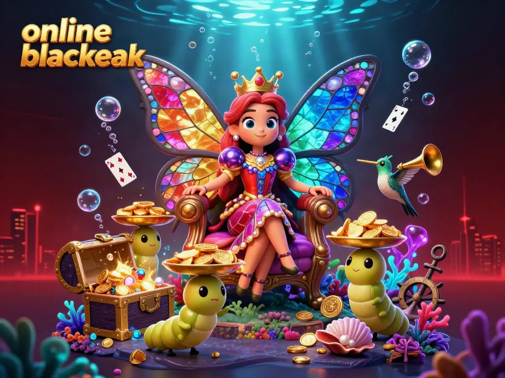 Experience vibrant online blackjack action in a fantastical underwater kingdom.