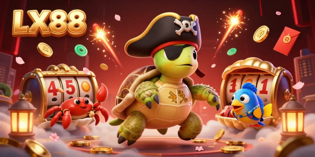 Engage with the LX88 adventure as a pirate turtle and friends discover casino treasures.