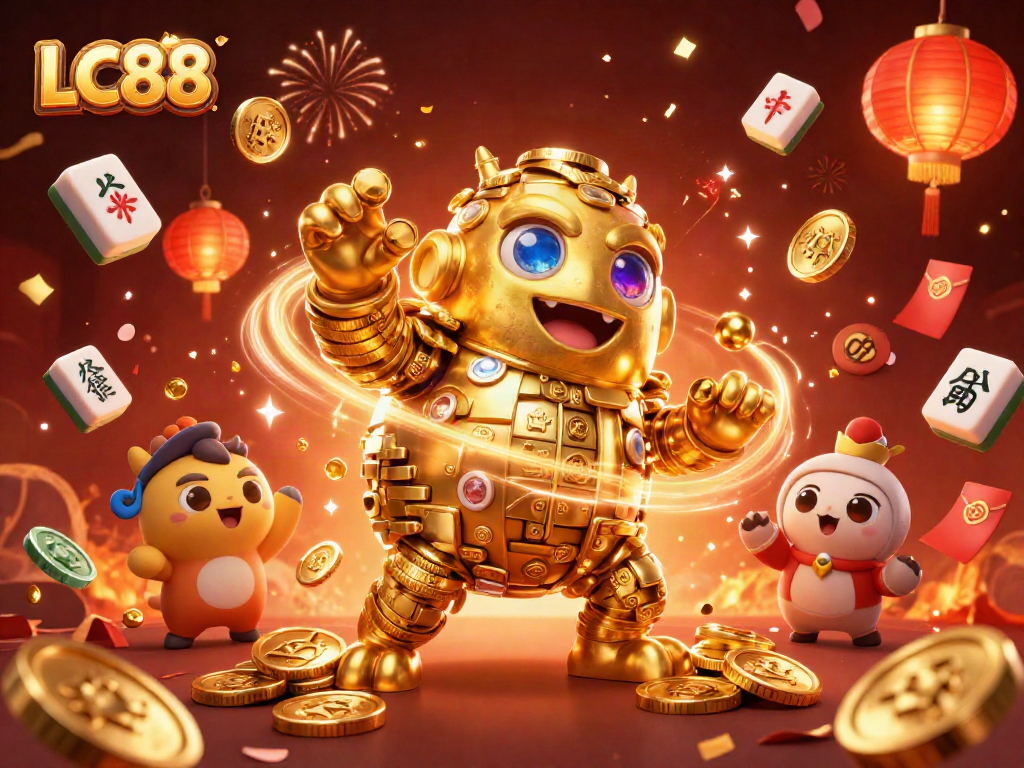 Experience thrilling wins at LC88 with vibrant 3D casino elements showcasing excitement and fun.