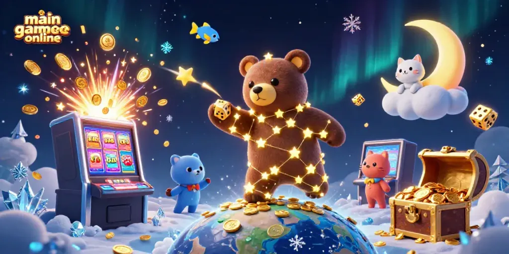 Experience action in the vibrant world of main game online with sparkling casino elements!