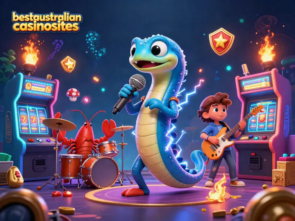 Experience the excitement of real money gaming at bestaustraliancasinosites' underwater casino, showcasing vibrant characters.