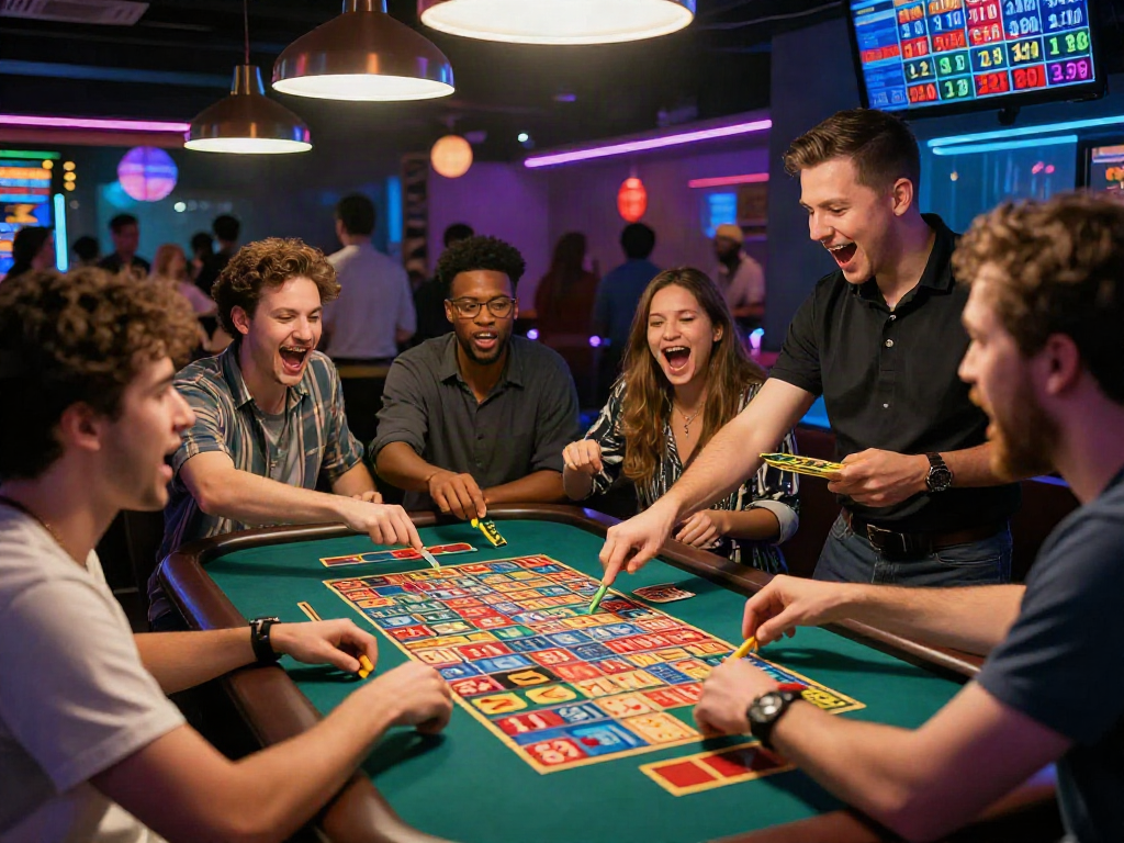 Pengalaman bermain ratutogel yang menyenangkan di venue perjudian modern dengan pemain beragam dan suasana penuh semangat.