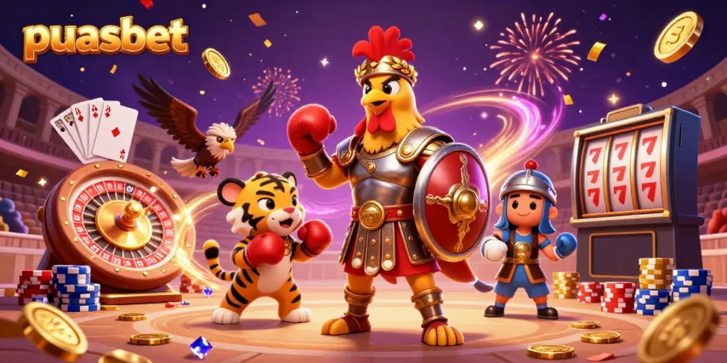 Pemain puasbet menikmati pengalaman bermain game virtual dalam suasana meriah dengan perasaan aman dan cepat.