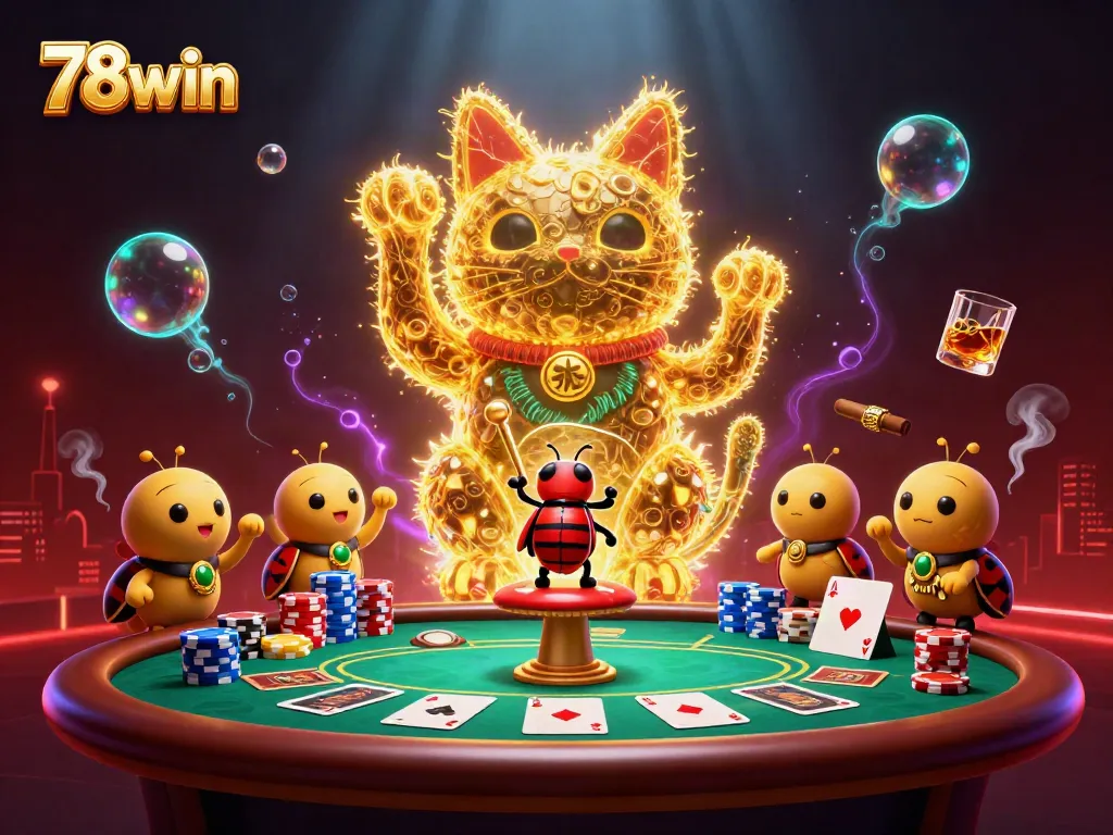 Engage with the vibrant 78win casino world featuring lucky symbols and dynamic play elements.
