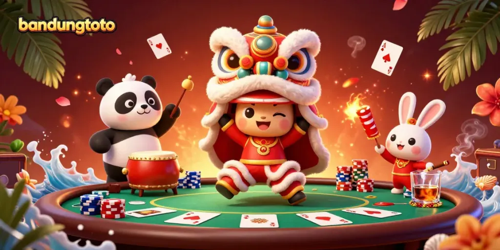 Experience thrilling wins at bandungtoto with an engaging poker scene featuring vibrant characters.