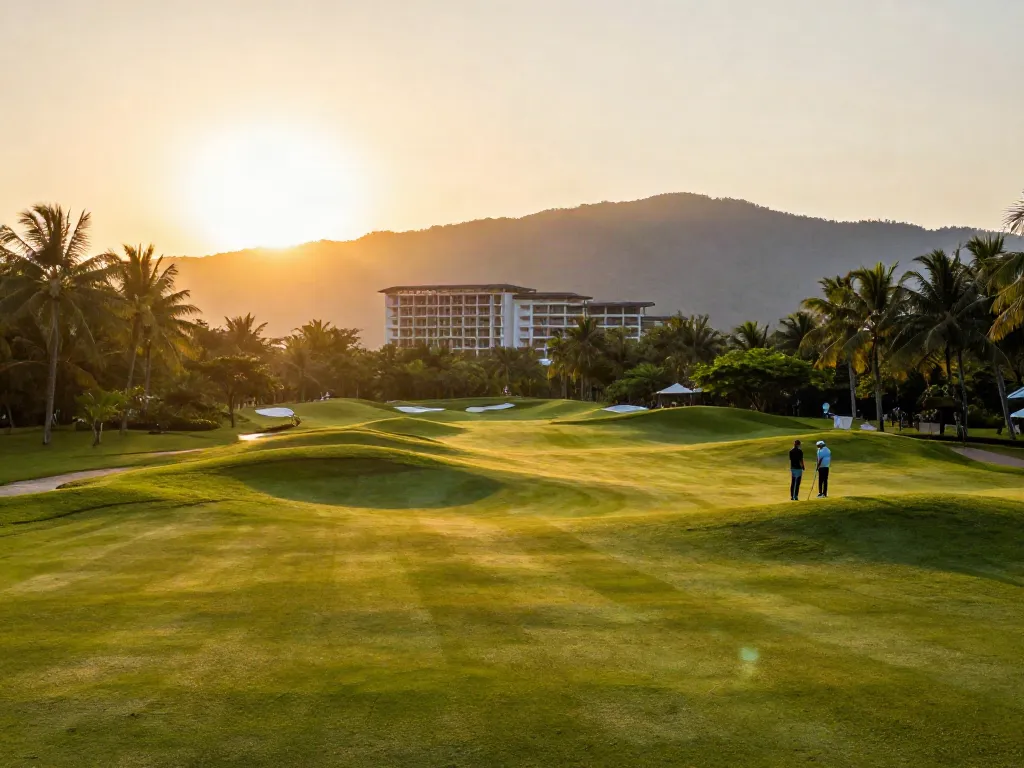 Stunning golf course property for sale in Phuket, featuring lush fairways and luxurious amenities for a perfect vacation getaway.