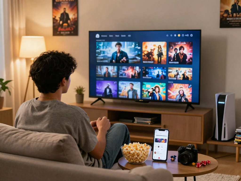Enjoying Filmyzilla download while streaming movies at home